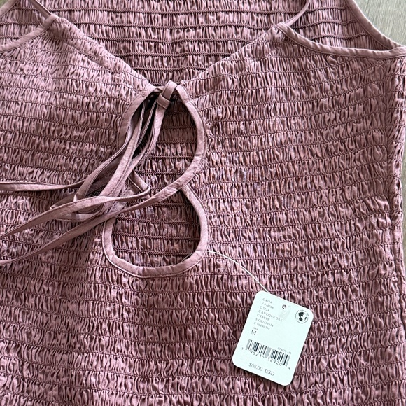 Free People NWT Ruched Bodycon Mini Dress (M) - Picture 3 of 3